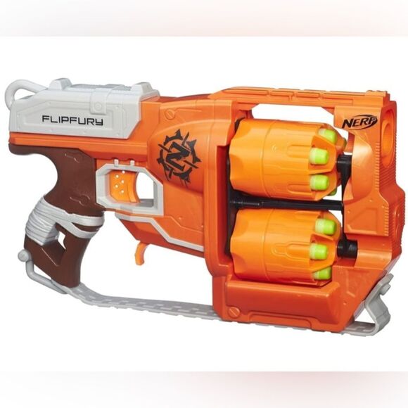 NERF Zombie Strike FlipFury Blaster EPC Tested Prior to Listing EPC Includes 18 - Picture 1 of 9